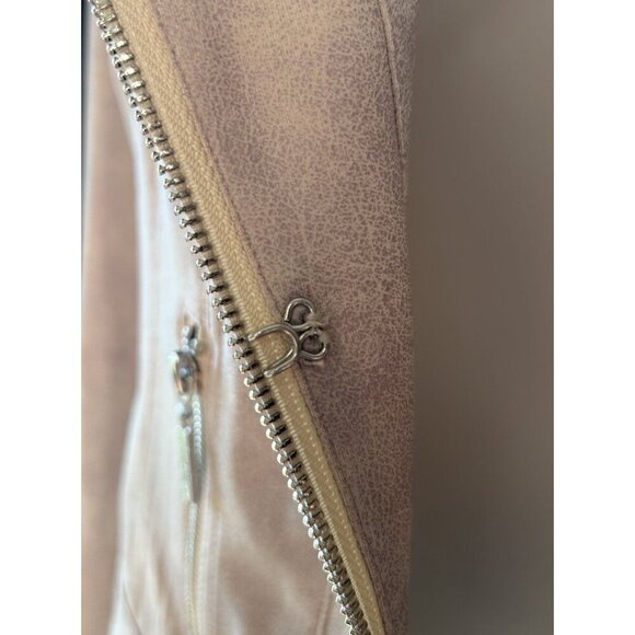 Joseph Ribkoff Dune Knit Jacket Style 231934 Women's Size XS Neutral Moto Zip - Picture 7 of 9